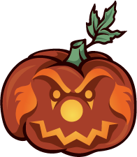 Clown pumpkin design