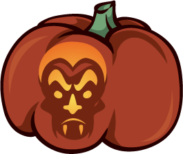 Dracula pumpkin design
