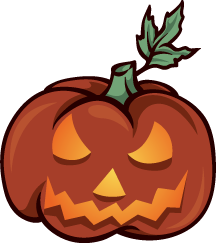 Evil grin pumpkin design